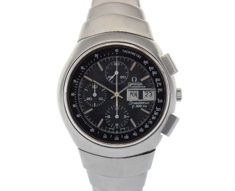 Omega - Gentleman's stainless steel Speedsonic f300 Hz electronic 'Lobster' Chronometer bracelet wristwatch, Ref: 188.001 hav
