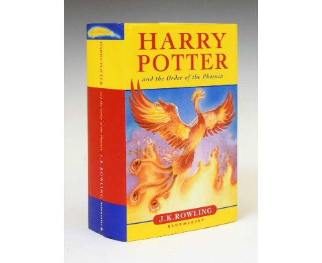 Rowling (J. K.) - Harry Potter and the Order of the Phoenix, 1st Edn, 2003, signed by the author in black pen to title page, 