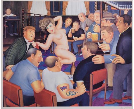 Beryl Cook (1926-2008) - Signed print - 'Lunchtime Refreshment', signed in pencil lower right, Fine Art Trade Guild blindstam