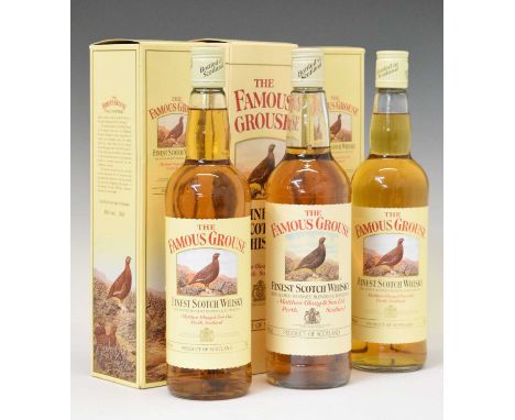 Famous Grouse Finest Scotch Whisky, Perth, 3 bottles in card cases