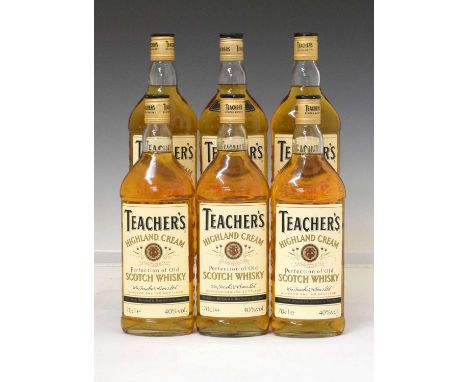 Teacher's 'Highland Cream' Old Scotch Whisky, 6 bottles