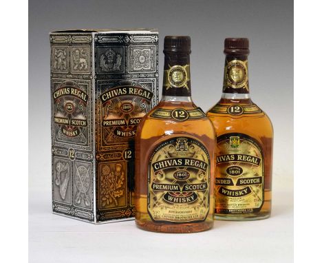 Chivas Regal blended Scotch Whisky, aged 12 years, Aberdeen, 2 bottles