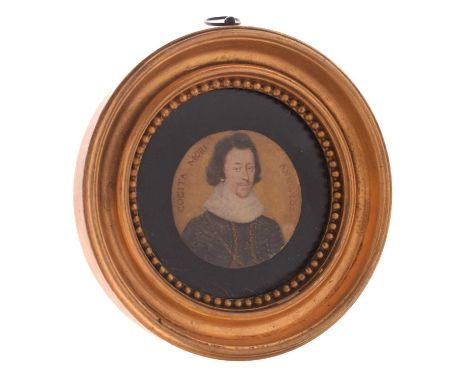 17th century-style portrait miniature of a gentleman, probably King James I of England &amp; VI of Scotland (James Charles St