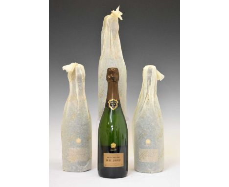 Bollinger R.D. Vintage Champagne, 2002, Epernay, four bottlesFormerly the property of a restaurateur and collector. Recently 