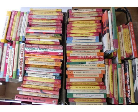 A collection of sporting related books to include Trevor Brooking - An Autobiography, McIlvanney, Hugh - World Cup 66, Moore,