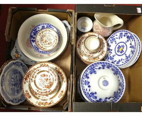 A collection of Minton Delft pattern table ware together with Spode Indian Tree table ware, and various further ceramics and 