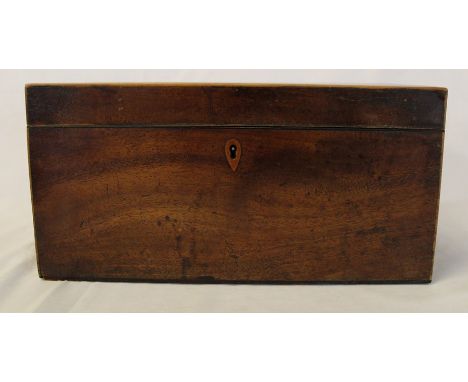 Georgian mahogany tea caddy