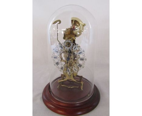 German skeleton clock marked AJK H 29 cm