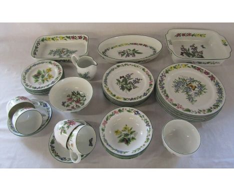 Royal Worcester 'Worcester Herbs' part dinner / tea service
