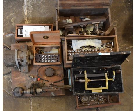 Various watch &amp; clock repairers' tools