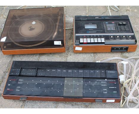 Bang &amp; Olufsen record player, amplifier and tape deck (not B &amp; O) - not for use, parts and spares only