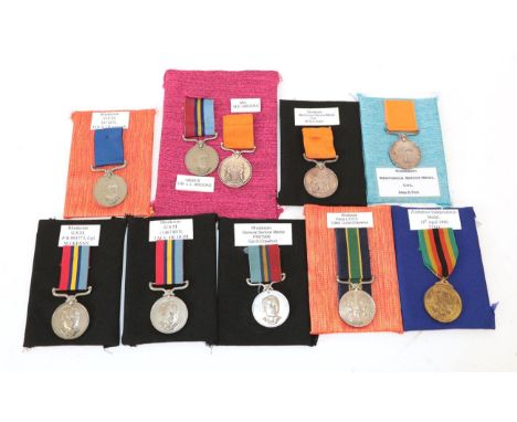 A Collection of Nine Rhodesian Medals:- District Service Medal to 367137L D.S.A. J.KAMPAUNDI; a pair of General Service Medal