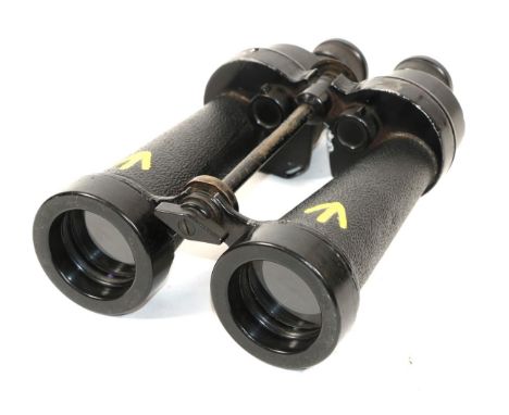 A Pair of Second World War CF41 7X Naval Binoculars by Barr &amp; Stroud, marked A.P No.1900A, broad arrow, serial no. 36501,