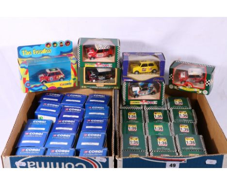 Collection of thirty six Corgi 1:36 scale Minis to include 4440 The Beatles Psychedelic Mini etc, each boxed.