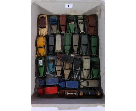 Collection of approximately twenty seven playworn Dinky toys to include Loud Speaker van, Hudson Sedan, Packard, Alvis, Chrys