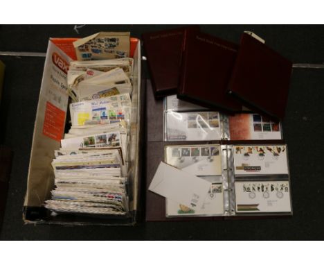 GREAT BRITAIN first day cover collection in five albums and loose spanning 1971-2014, perhaps thousands.