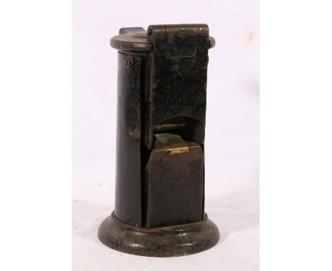 Edmondson's patent railway ticket stamper Knowsley St Cheetham Manchester, 25cm.