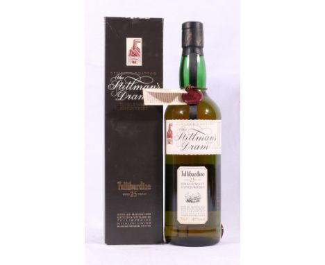 TULLIBARDINE 25 year old single malt Scotch whisky bottled under the Stillman's Dram range, limited edition, bottle number 55