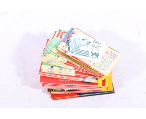 GREAT BRITAIN, thirty four first class booklets containing approximately three hundred and fifty five first class stamps, est