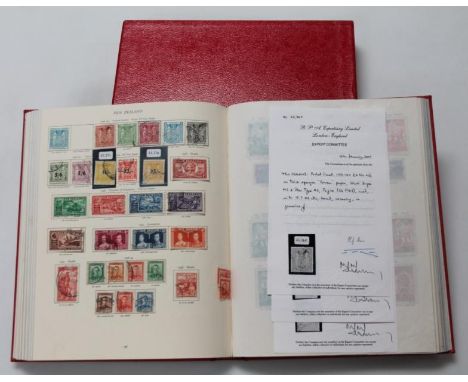 Great Britain, King George VI, a Stanley Gibbon King George VI album, complete, used including three expertised New Zealand p