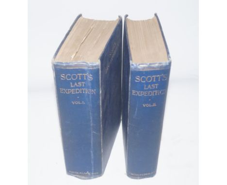 Scott (Robert Falcon, Capt.) Scott's Last Expedition…, 2 vol., FIRST EDITION, plates, some photogravure, some colour, some fo