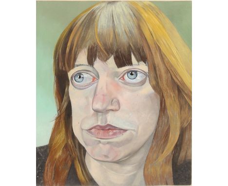  James Hague (20th Century) British. “Emma”, Head of a Girl, Oil on Panel, 11” x 9”. Provenance; Waterman Fine Art, London.