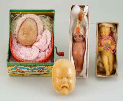 Four novelty Children’s soaps, including a William McKinley Presidential campaign Baby soap given away when he was elected Pr