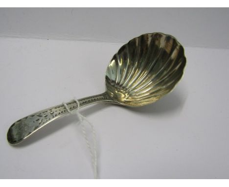 GEORGIAN SILVER CADDY SPOON, London Circa 1810, maker possibly UU&amp;NN 