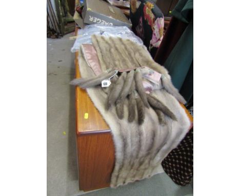 FUR STOLE, a vintage fur stole &amp; tassel 
