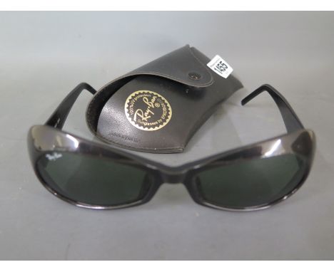 Scarce USA made Ray Ban sun glasses, model W2803, Side Street OR ORB shaped with slight eye slips, frame 140mm, lenses 52mm x