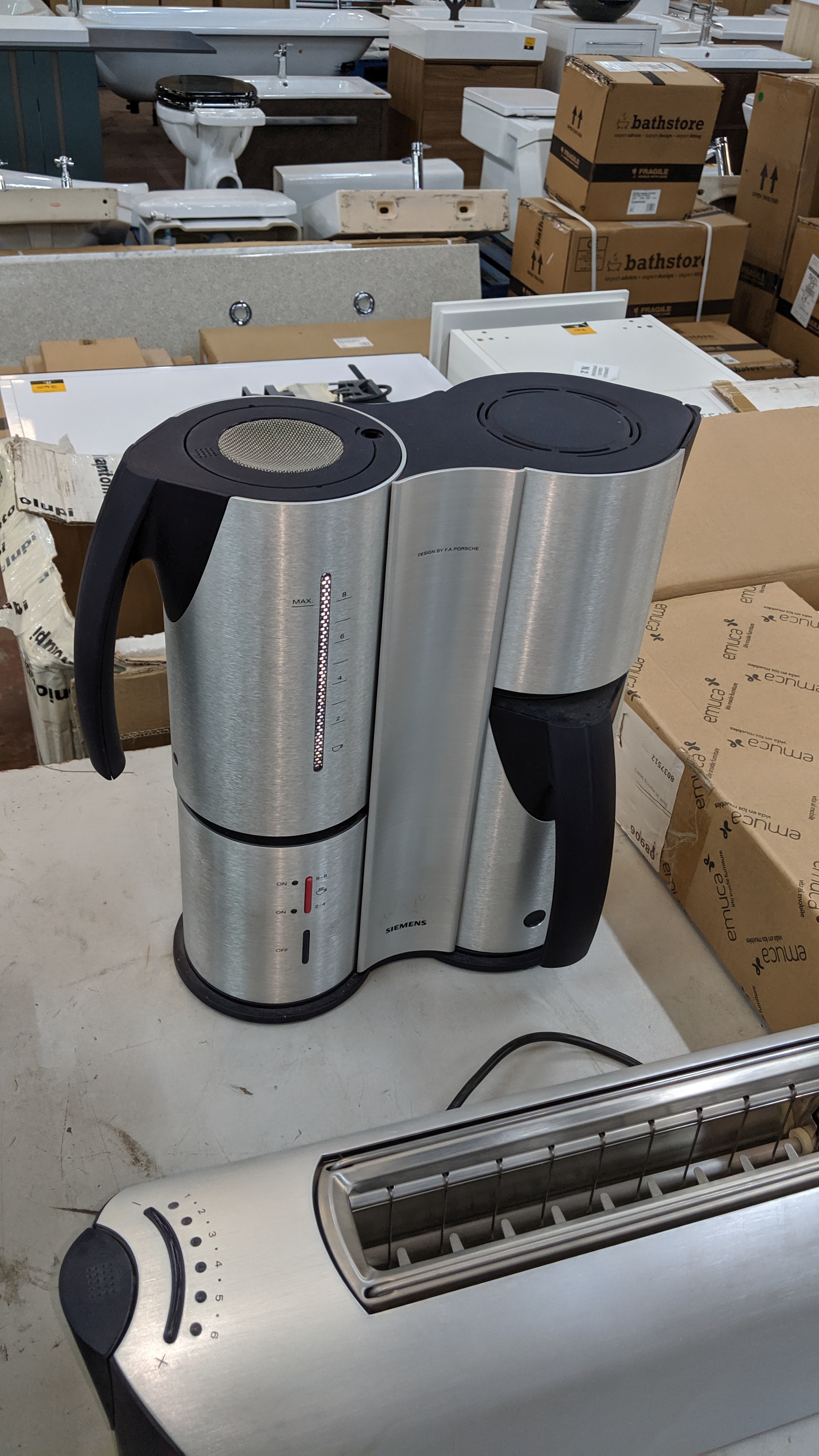 Set of matching Siemens Porsche design appliances comprising juicer