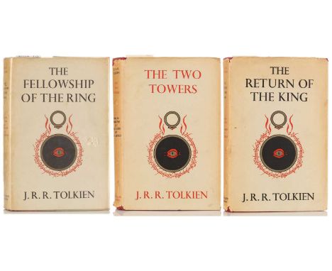 Tolkein, J.R.R. Lord of the Rings Trilogy The Fellowship of the Ring (12th imp 1962), The Two Towers (9th imp 1962) and The R
