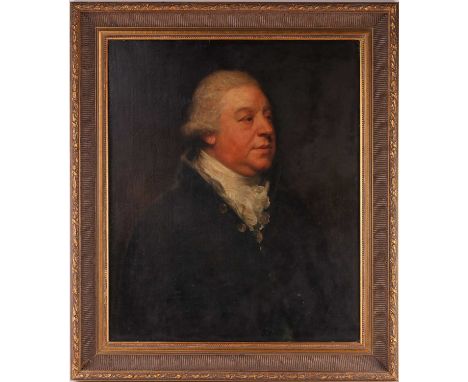 19th-century school, portrait of a gentleman, unsigned oil on canvas, 75 cm x 62 cm in a gilt frame.Condition report: Signs o