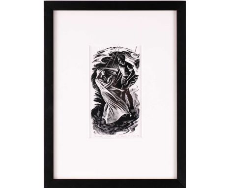 Agnes Miller Parker (1895-1980), 'Pericles', artist proof woodcut print, pencil signed and dated '59, 18.8 cm x 10.7 cm frame