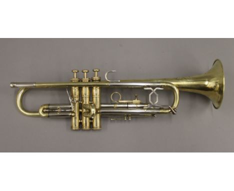 A rare vintage Besson ''Sessionaire'' Bb trumpet, made at the Boosey and Hawkes Edgware Factory, serial no 355509 for 1962 in