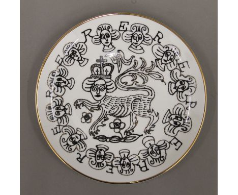 GRAYSON PERRY (born 1960) British (AR), Grayson's Art Club MAC 60 Plate 22 cm diameter.