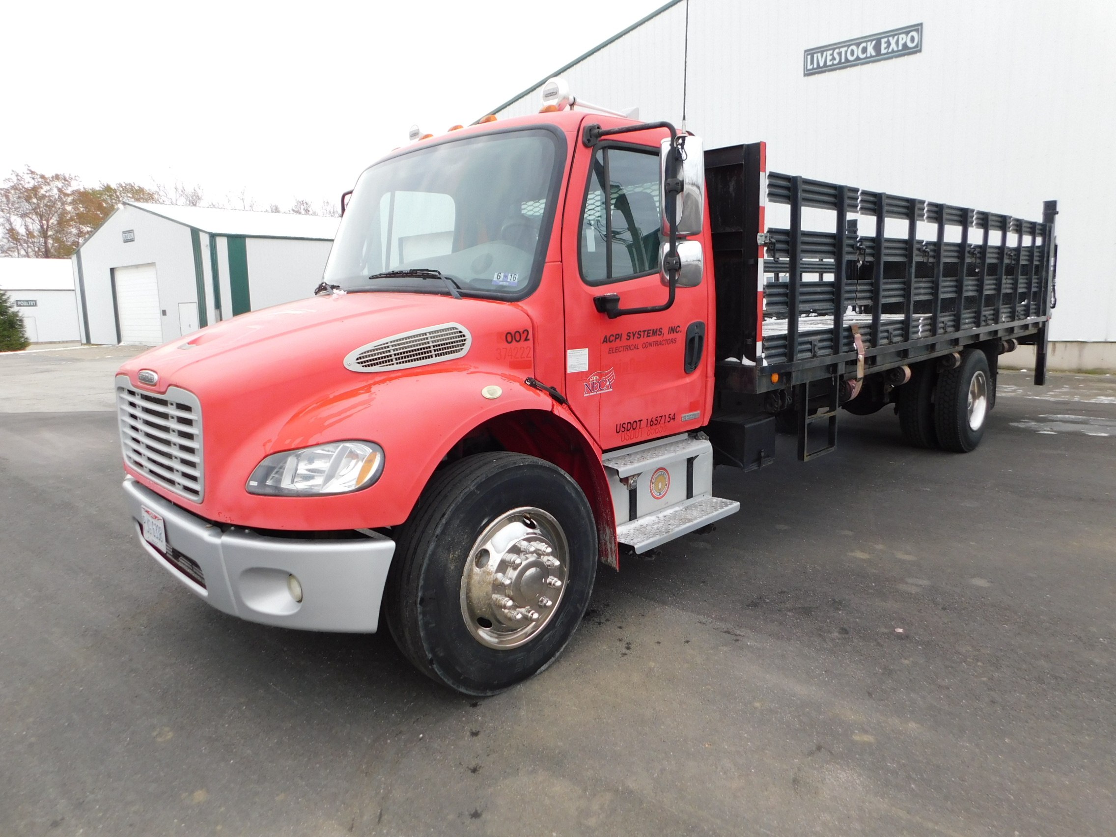 2007 Freightliner Truck Model M2, Single Axle Stake Bed Truck, VIN