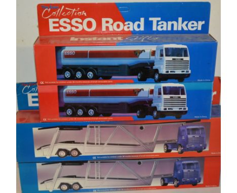 The Esso Collection - four large scale models: two Esso Tankers and two Car Transporters, all boxed (4)