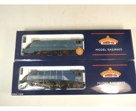 BACHMANN Branch-Line - 31-952 A4 4468 Mallard LNER Garter blue in original box and 31-954 A4 60007 Sir Nigel Gresley BR Expre