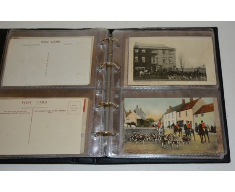 Approx 38 Hunting related postcards, Somerset, includes Devon and Somerset Staghounds, Exmoor Foxhounds, Quantock Staghounds,