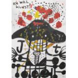 Jonathan Meese Daniel Richter Tal R Ohne Titel (Ich will Kunst)