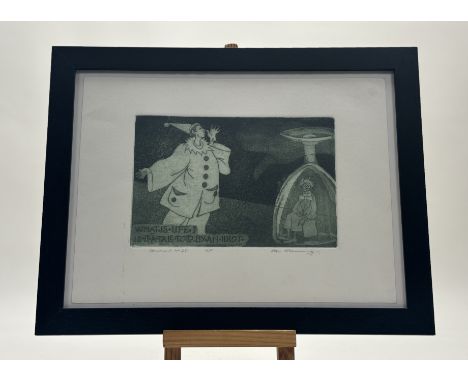 A pair of etchings by Ian Fleming  R.S.A., R.S.W., R.G.I., L.L.D (Scottish 1906-1994), one titled - Comment No. 25, signed an