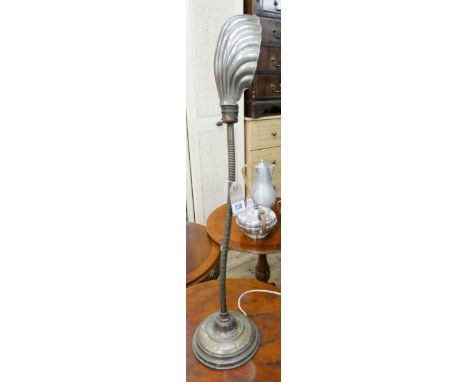 A 1920's or 30's angle poise metal desk lamp 