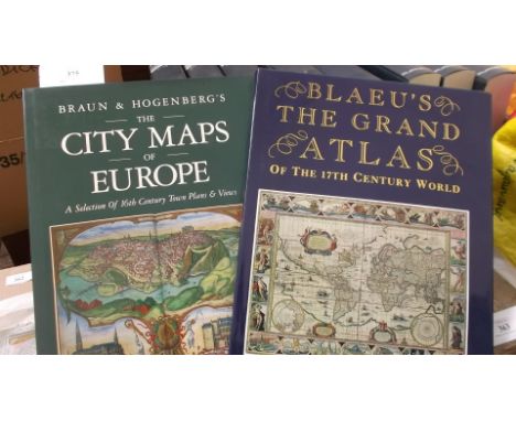 Vol. 'The City Maps of Europe', a selection of 16th century Town Plans and Views by John Goss, original dustcover, Blaeu's 'T