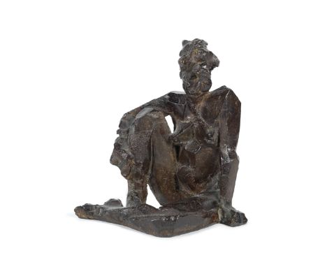 William Chattaway (born 1927)Seated Female Nude signed with initial, dated and numbered 'C/72/IV/X' (on left hip)bronze with 