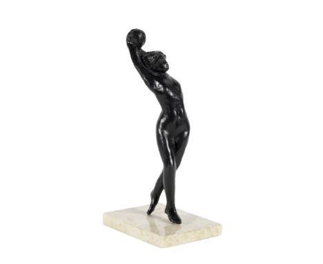 Sydney Harpley R.A. (British, 1927-1992)Beach Ball II signed and numbered 'Harpley/3/12' (on left leg)bronze with a black pat