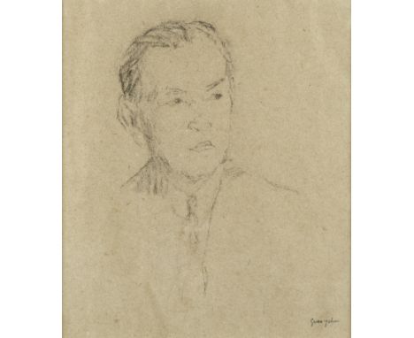 Gwen John (British, 1876-1939)Portrait of a Gentleman stamped with estate stamp 'Gwen John' (lower right) charcoal on paper23