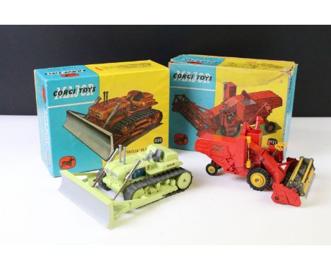 Two boxed Corgi Major diecast models to include 1111 Massey Ferguson 780 Combine Harvester in red and 1102 Euclid TC 12 Tract