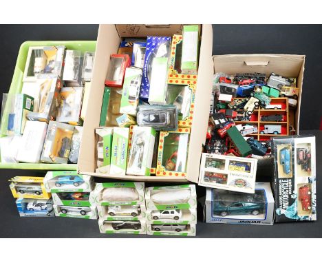 Around 65 boxed diecast models to include 15 x 007 James Bond related models featuring Corgi, GE Fabbri, Burago, etc to inclu