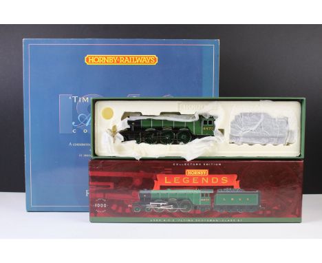 Two boxed Hornby OO gauge locomotive sets to include R649 LNER 4-6-2 Sir Ronald Matthews Class A4 Time For A Change 50th Anni
